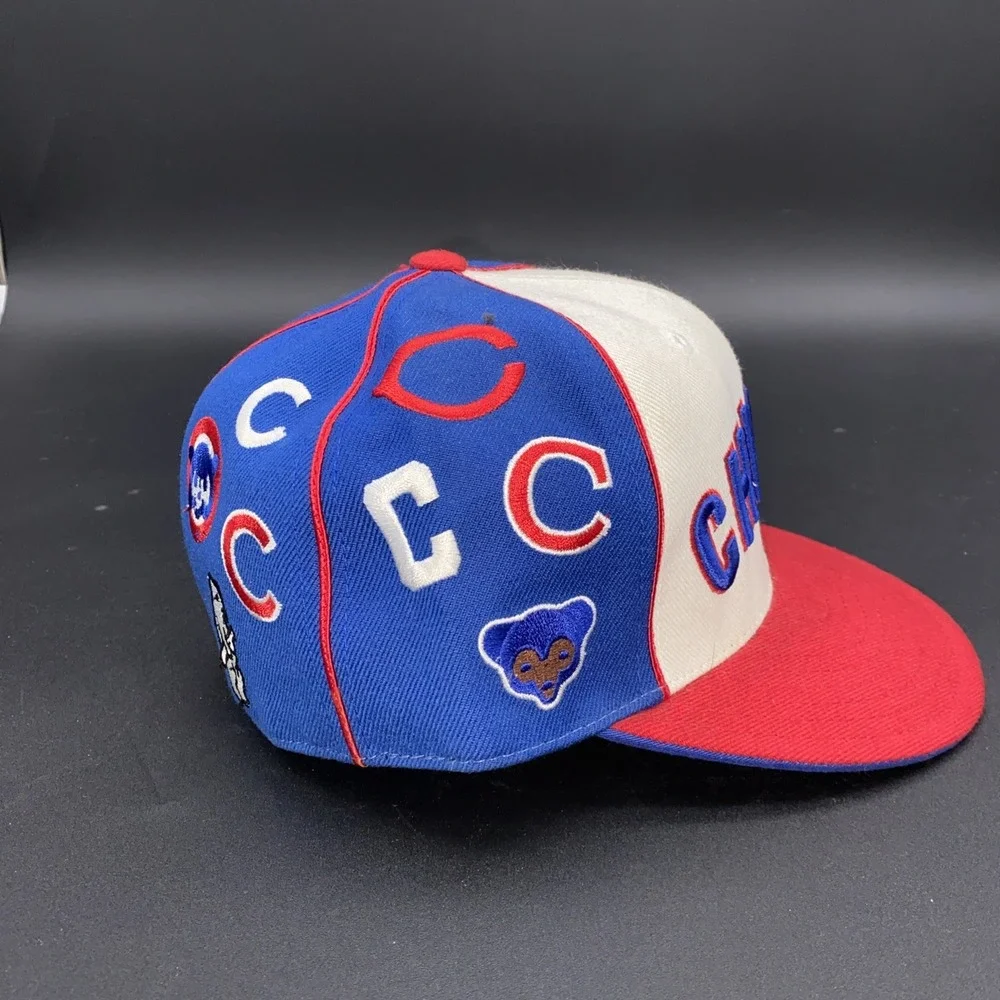 Chicago Cubs Hat Lot.   Fitted 7 1/8‎ Wool Cap Allover ++2 More Cubs Hats
